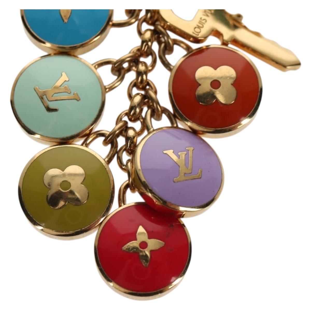 LOUIS VUITTON Porte Cles Chainne Pastille Key Holder metal M65381 Auth 143034M