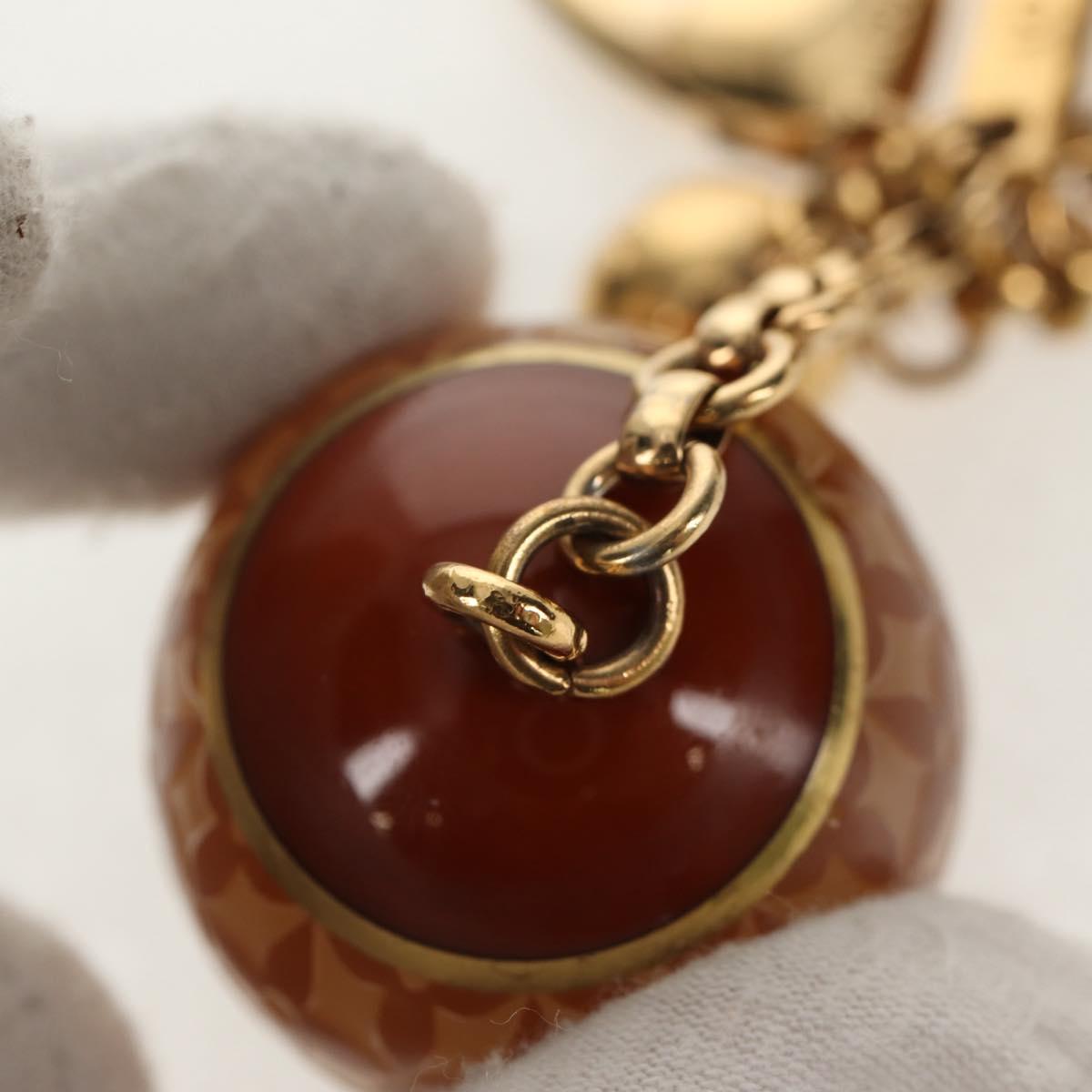 LOUIS VUITTON Bijoux Sac Mini Run Croisette Key Holder Gold M65699 Auth 143036M