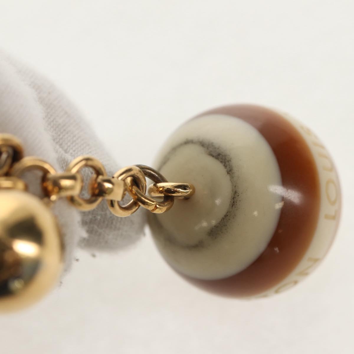 LOUIS VUITTON Bijoux Sac Mini Run Croisette Key Holder Gold M65699 Auth 143036M