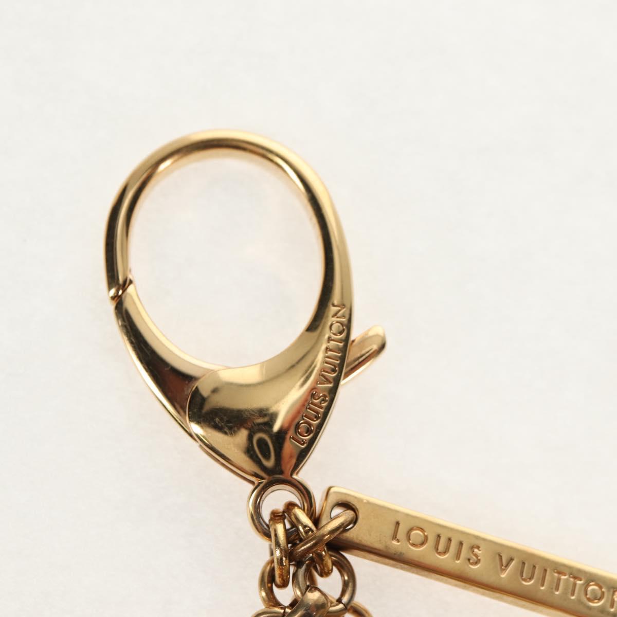 LOUIS VUITTON Bijoux Sac Mini Run Croisette Key Holder Gold M65699 Auth 143036M