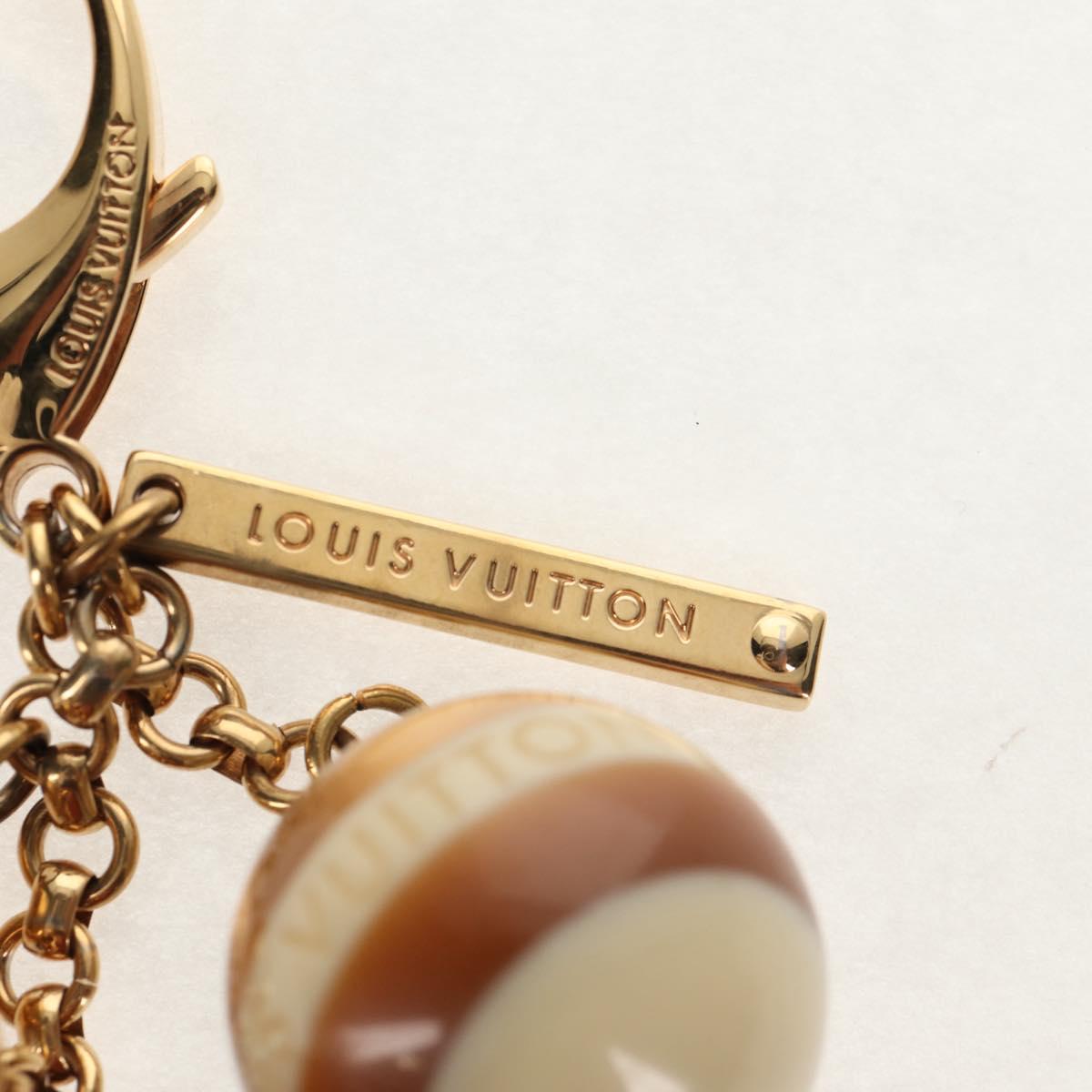 LOUIS VUITTON Bijoux Sac Mini Run Croisette Key Holder Gold M65699 Auth 143036M