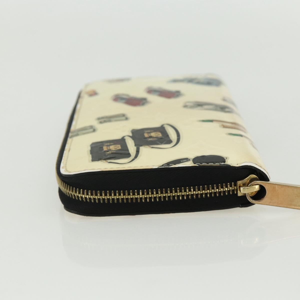 LOUIS VUITTON Monogram Vernis Nicolas Ghesquire Zippy Wallet M50370 Auth 143037