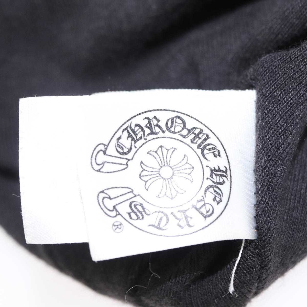 Chrome Hearts Vinegar Scroll Label Thermal Beanie Cotton Black Auth 143039M