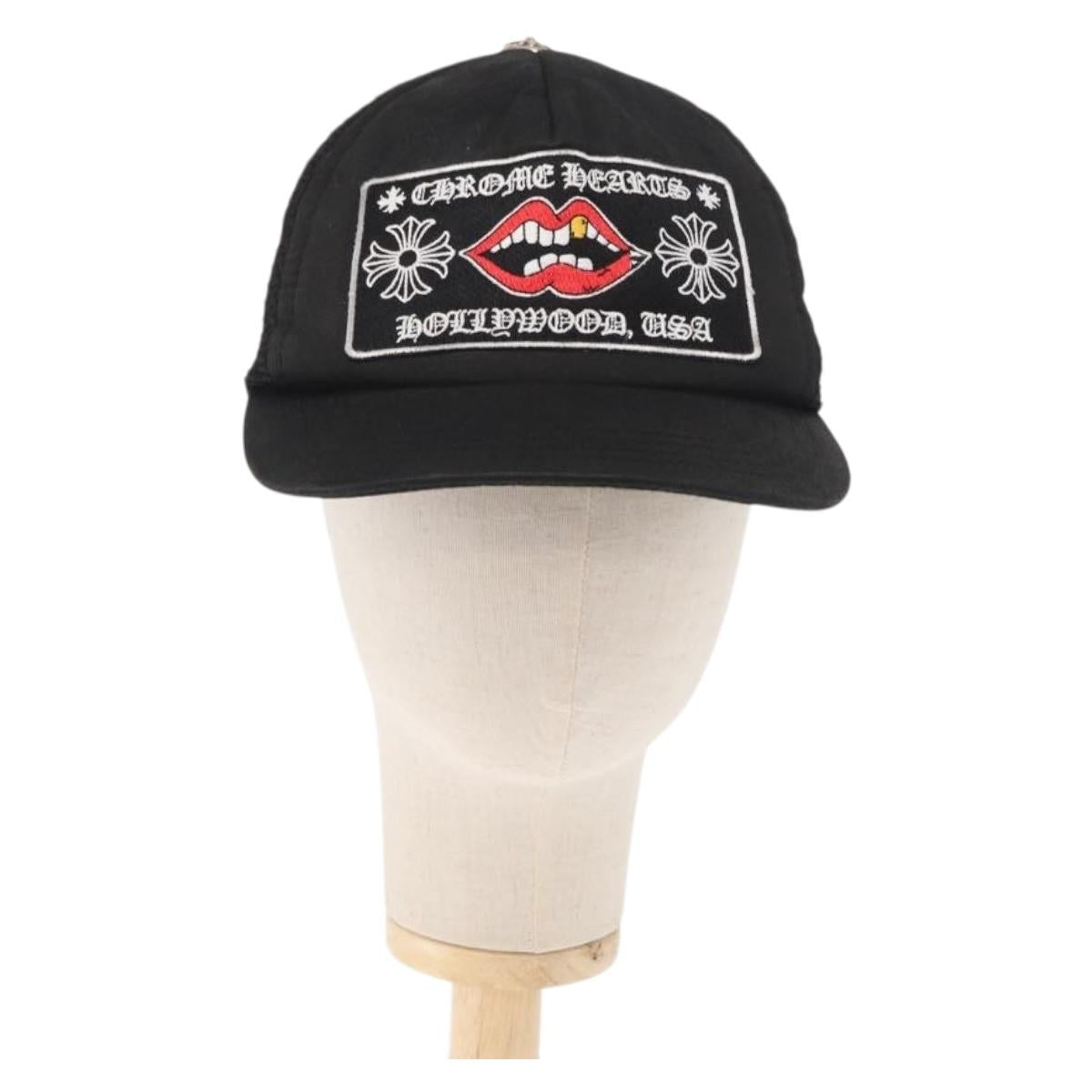 Chrome Hearts CH Plus Matty Boy Patch Trucker Cap Cotton Black Auth 143041M