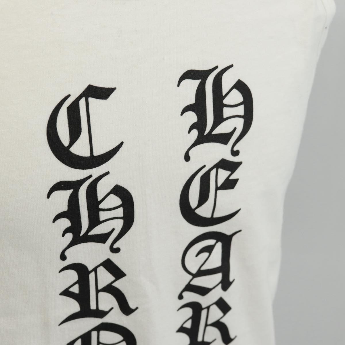 Chrome Hearts Logo Print Tank Top Cotton White Auth 143045M
