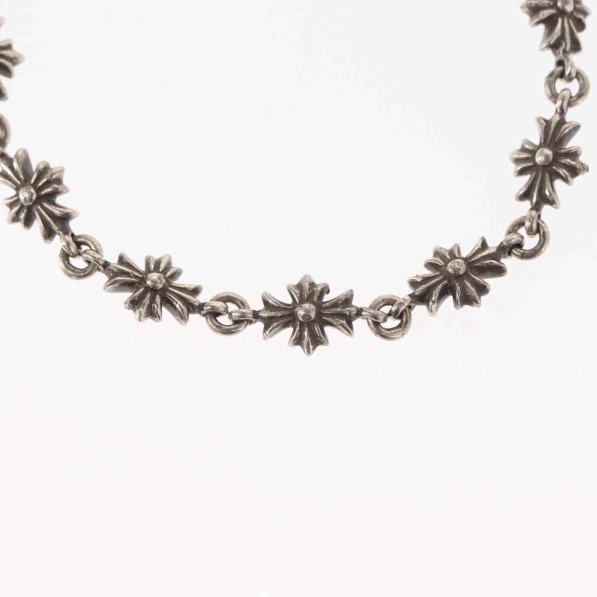 Chrome Hearts Tiny E CH Plus Bracelet Ag925 12 LINK Silver Auth 143050M