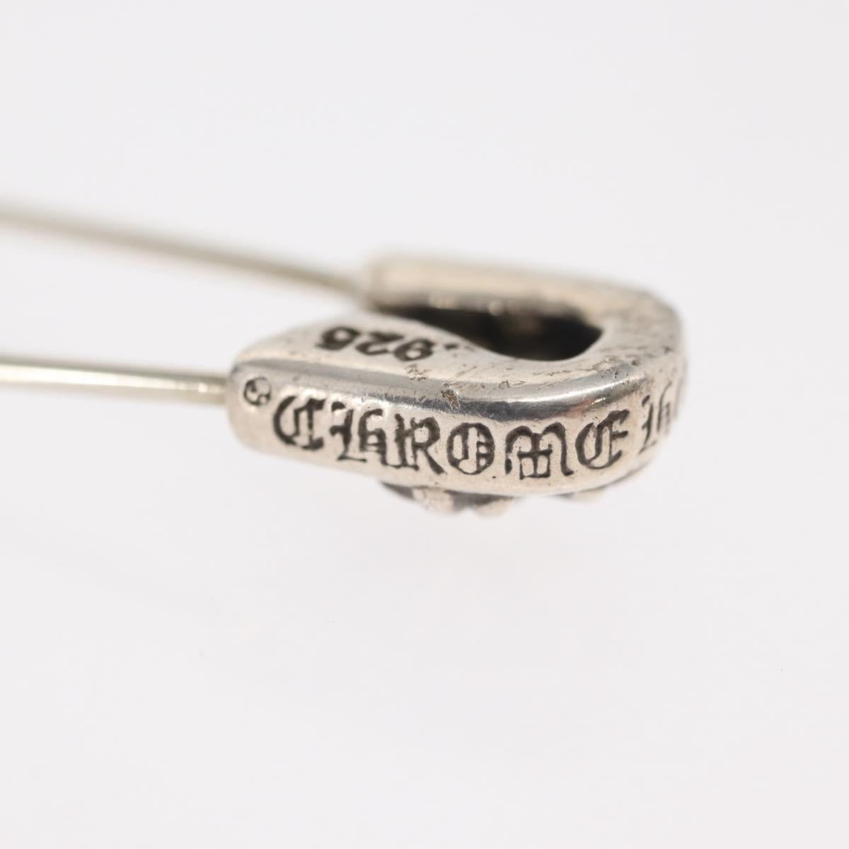 Chrome Hearts CH Plus Large Safety Pin Tie pin Ag925 Silver Auth 143054SAM