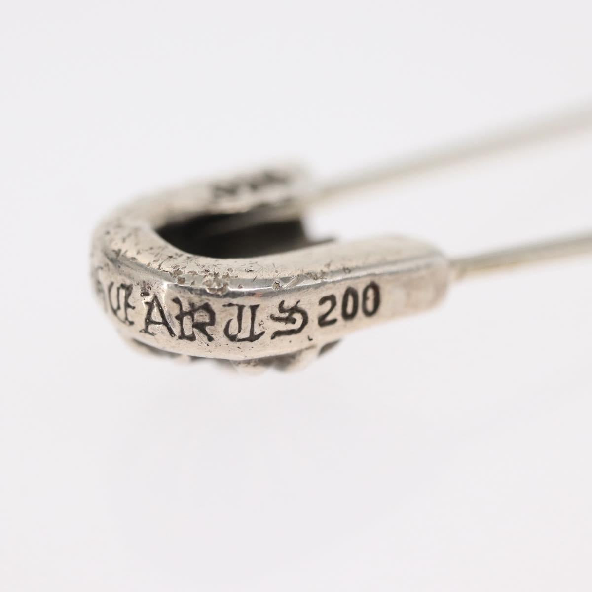 Chrome Hearts CH Plus Large Safety Pin Tie pin Ag925 Silver Auth 143054M