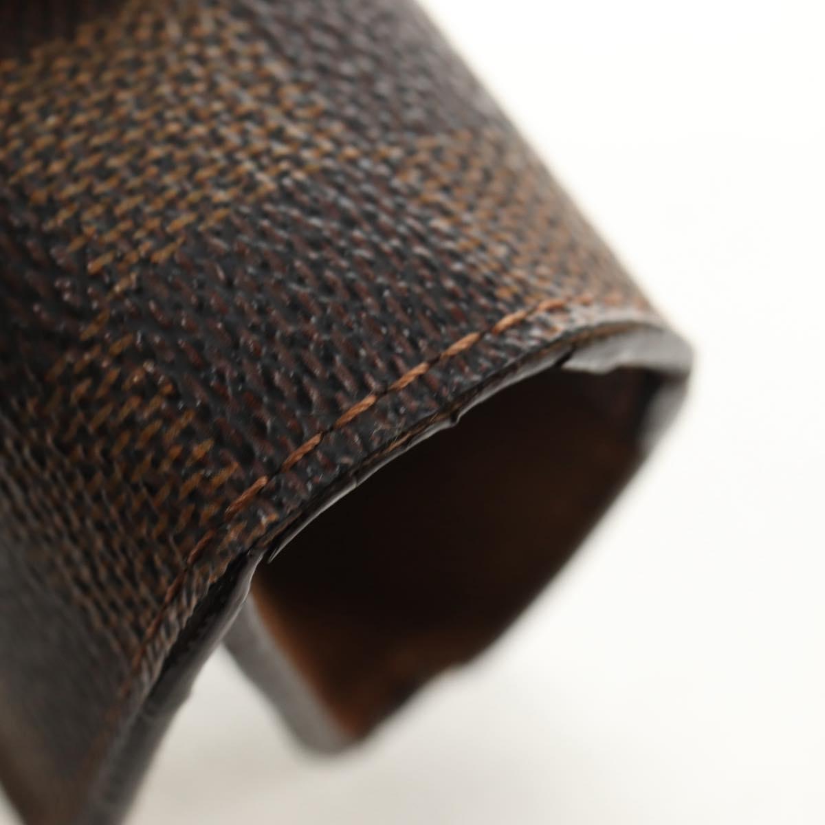 LOUIS VUITTON Damier Classic Car Bouton de Manchette Cuffs Ag925 LV Auth 143055M