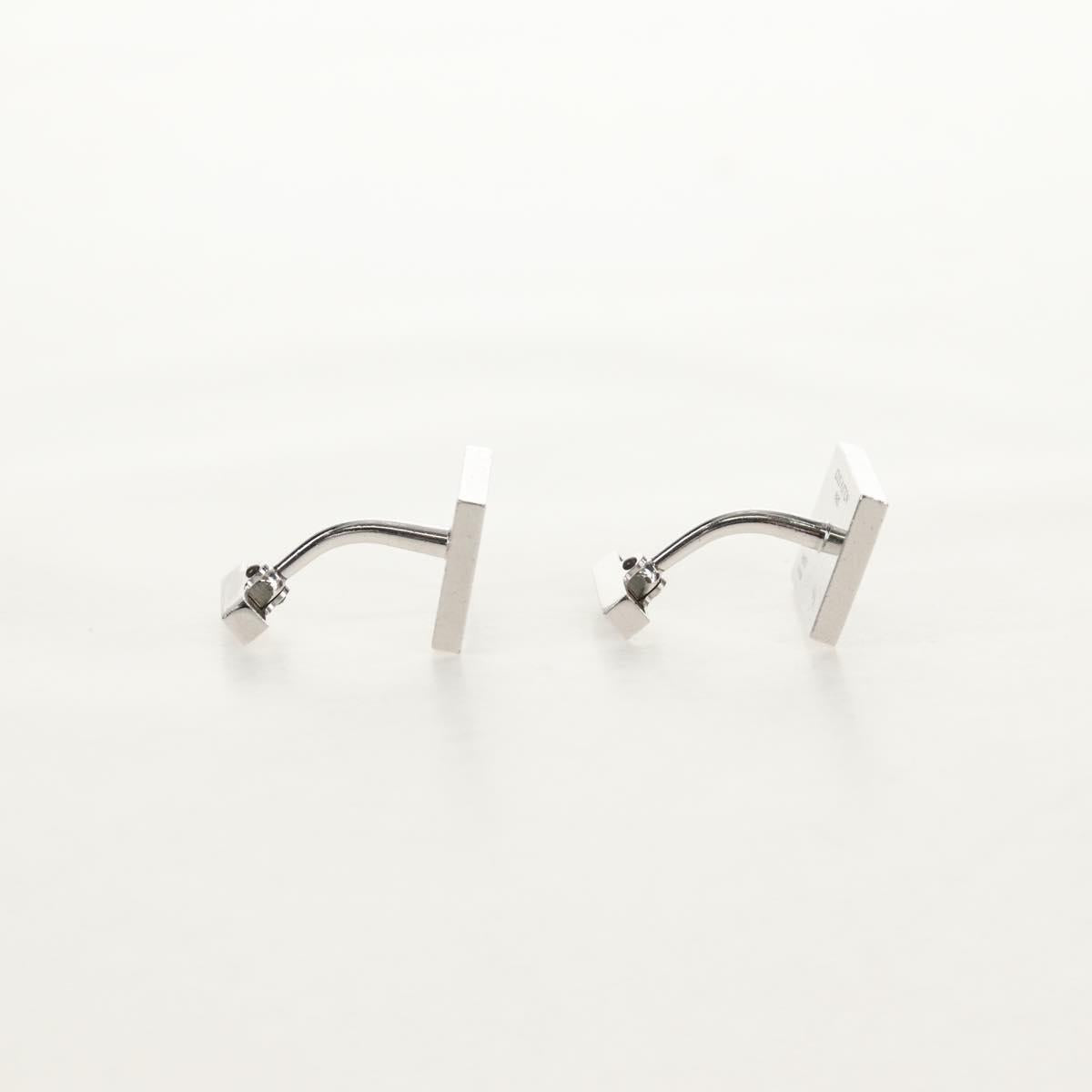 LOUIS VUITTON Damier Classic Car Bouton de Manchette Cuffs Ag925 LV Auth 143055M