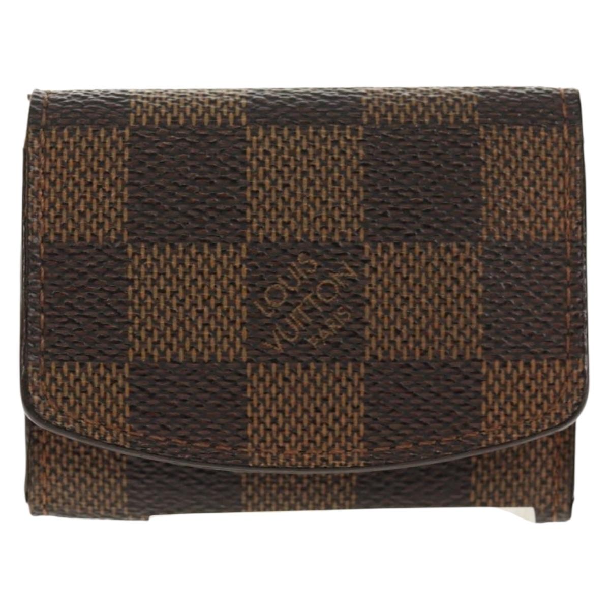 LOUIS VUITTON Damier Classic Car Bouton de Manchette Cuffs Ag925 LV Auth 143055M
