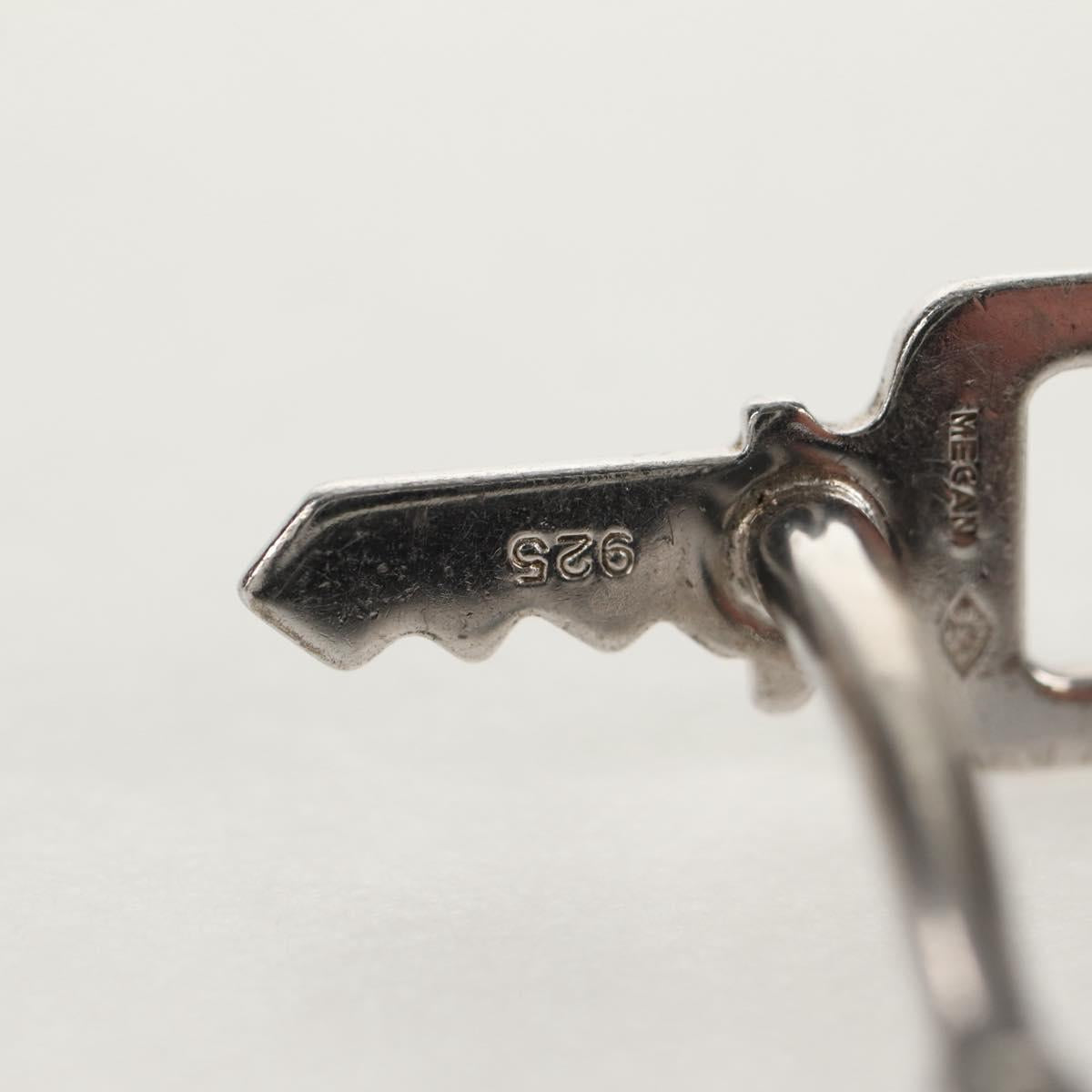 LOUIS VUITTON Bouton De Manchette Cadena Eclet Padlock Ag925 Silver Auth 143056M