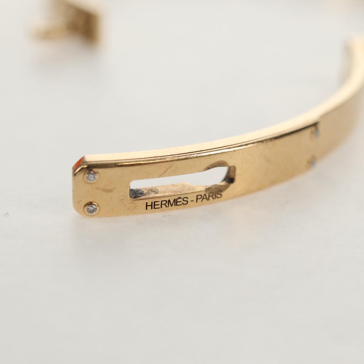 HERMES Kelly Bracelet PM 4P Diamond Bracelet 18K gold 750 Gold Auth 143058SM
