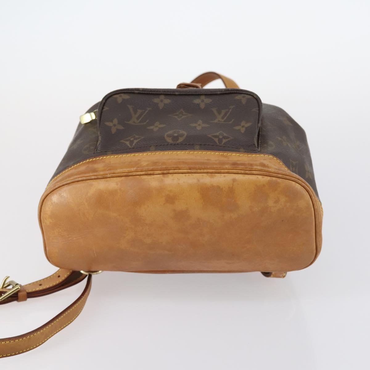 LOUIS VUITTON Monogram Montsouris MM Backpack M51136 LV Auth 143070