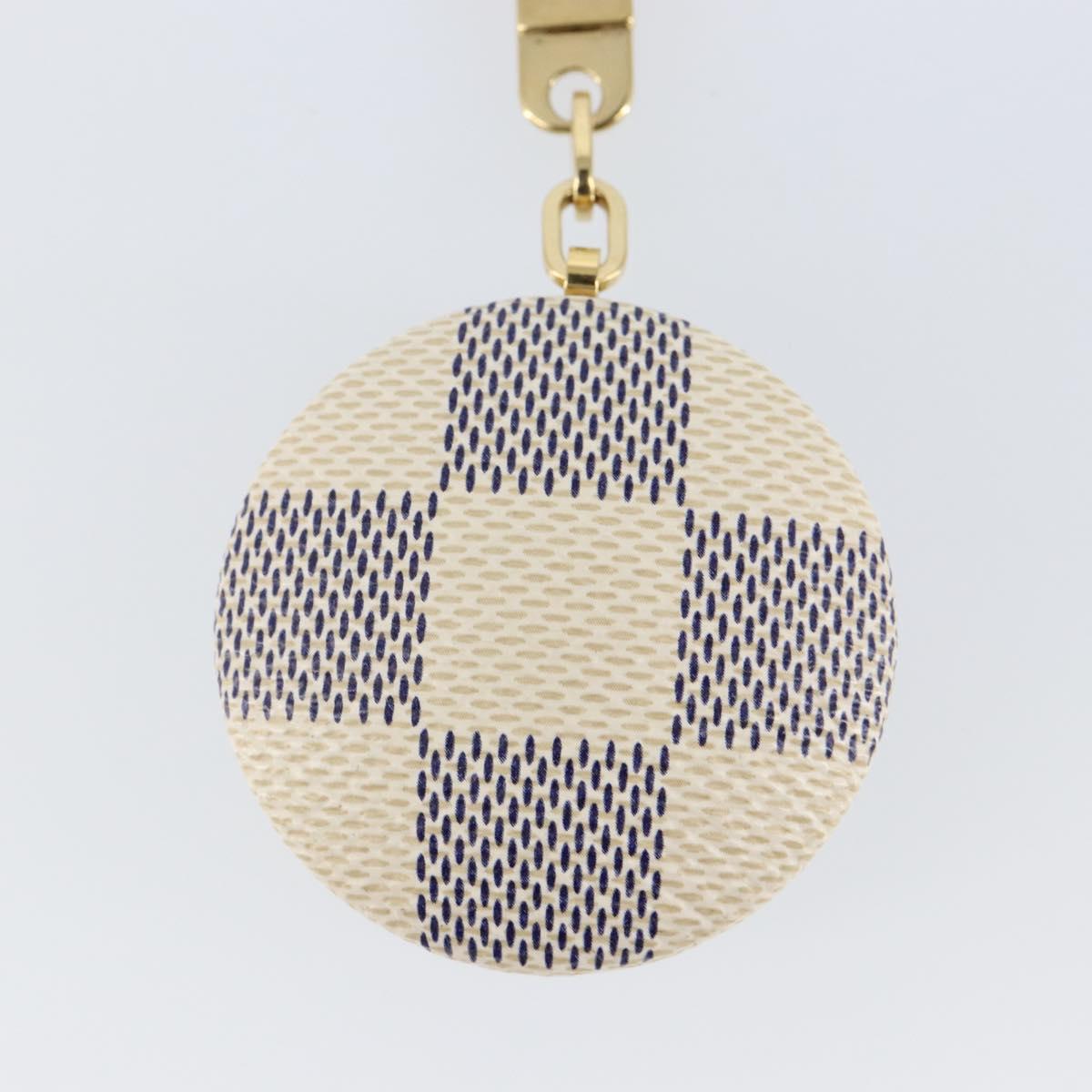 LOUIS VUITTON Damier Azur Astropill Charm N65989 LV Auth 143093