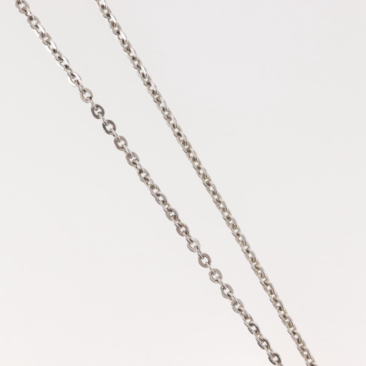 LOUIS VUITTON PandantifV Necklace metal Silver M65363 LV Auth 143094