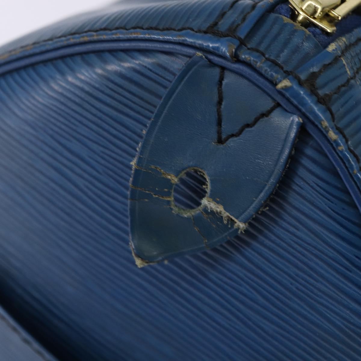 LOUIS VUITTON Epi Speedy 30 Hand Bag Toledo Blue M43005 LV Auth 143100