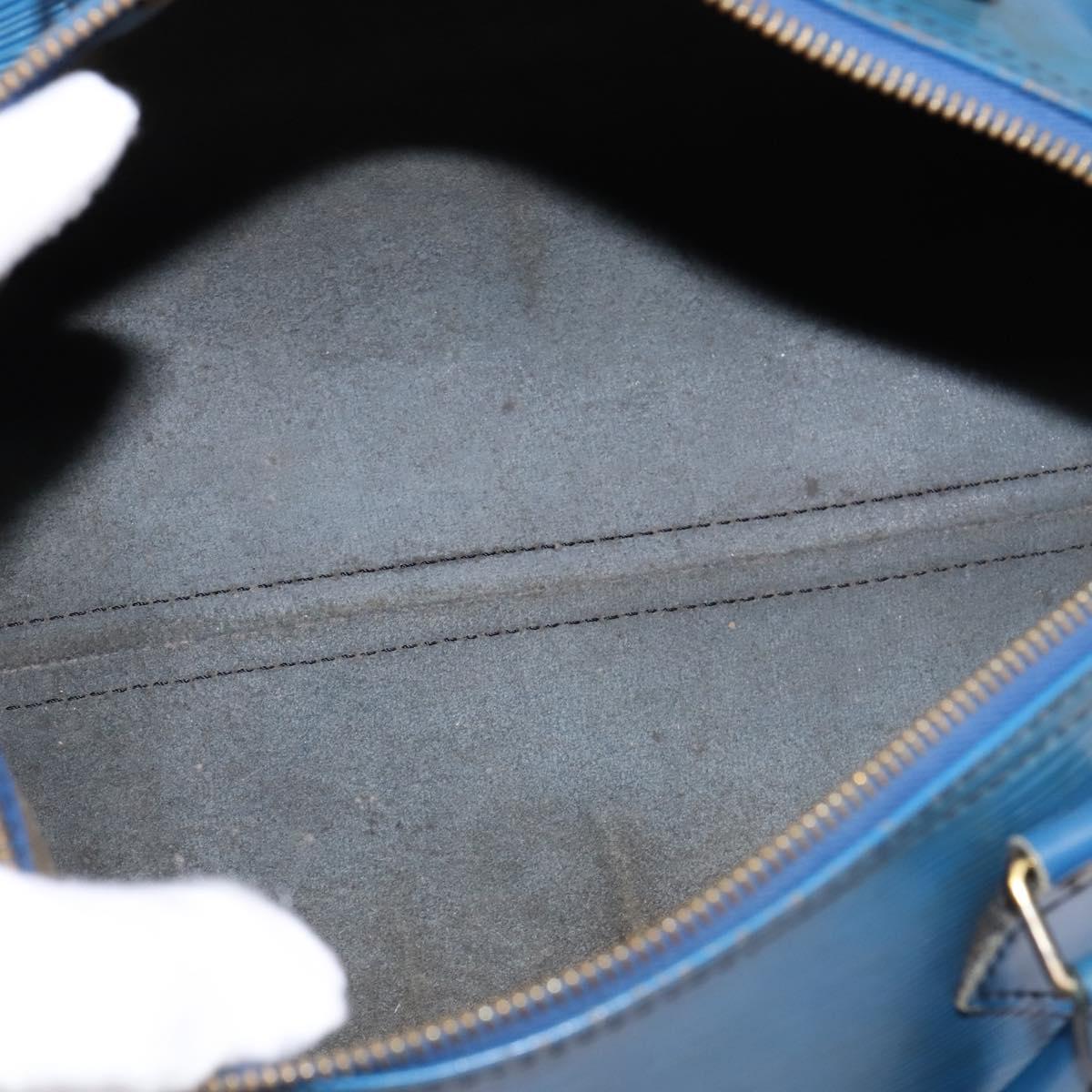 LOUIS VUITTON Epi Speedy 30 Hand Bag Toledo Blue M43005 LV Auth 143100