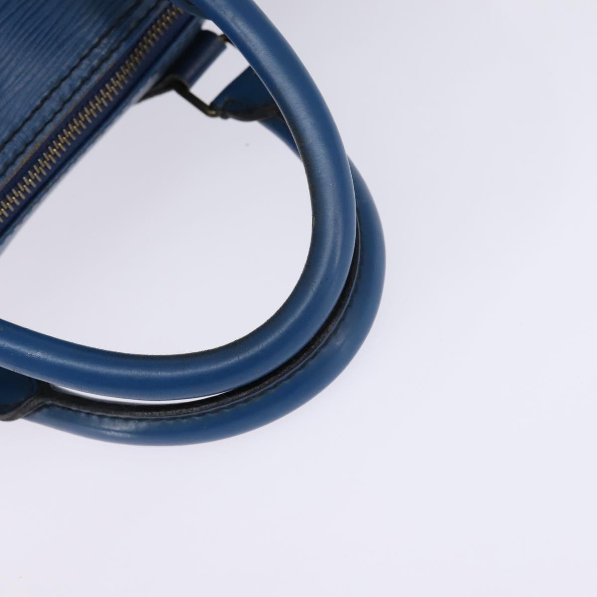 LOUIS VUITTON Epi Speedy 30 Hand Bag Toledo Blue M43005 LV Auth 143100