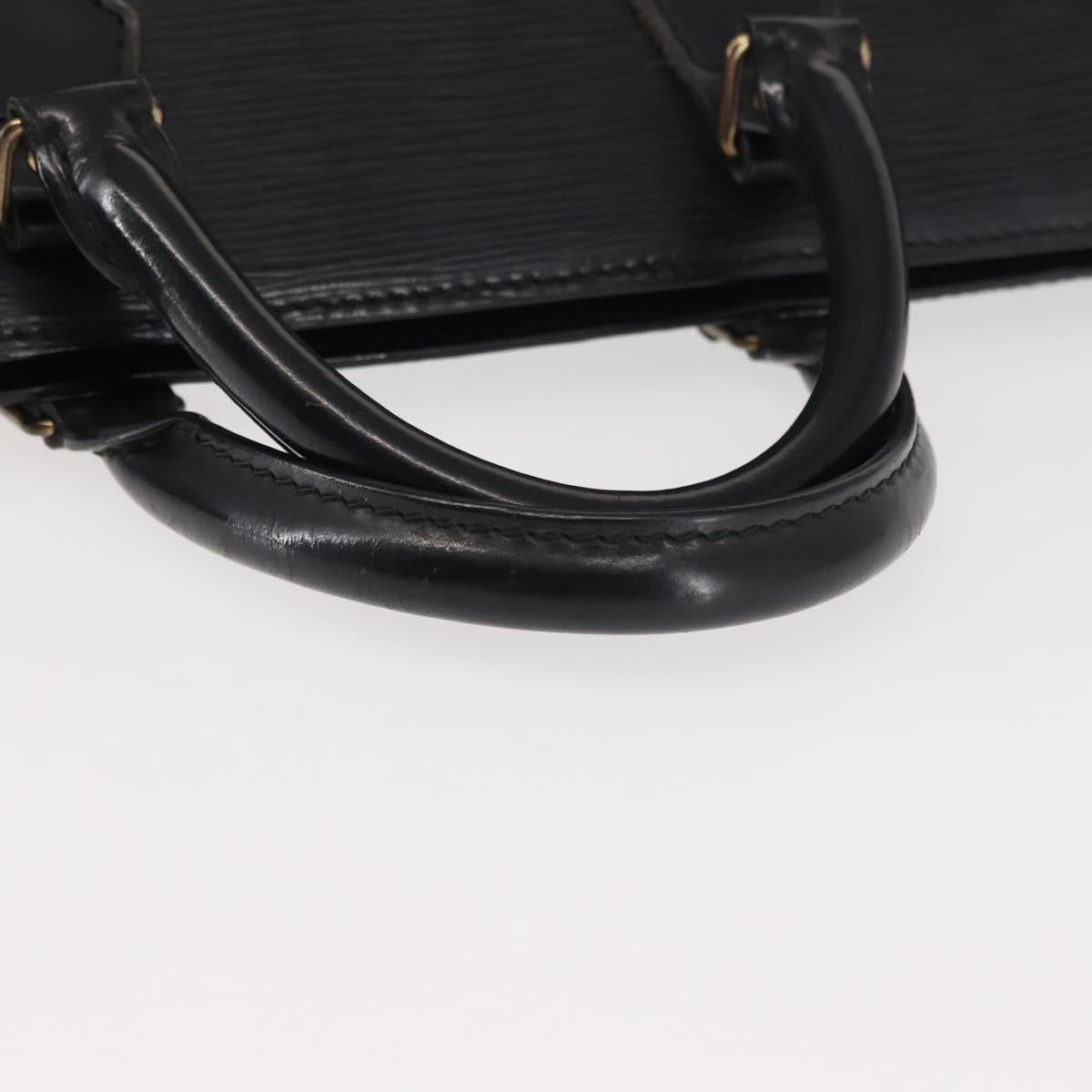 LOUIS VUITTON Epi Sac Triangle Hand Bag Black M52092 LV Auth 143103