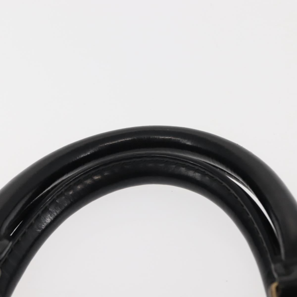 LOUIS VUITTON Epi Sac Triangle Hand Bag Black M52092 LV Auth 143103