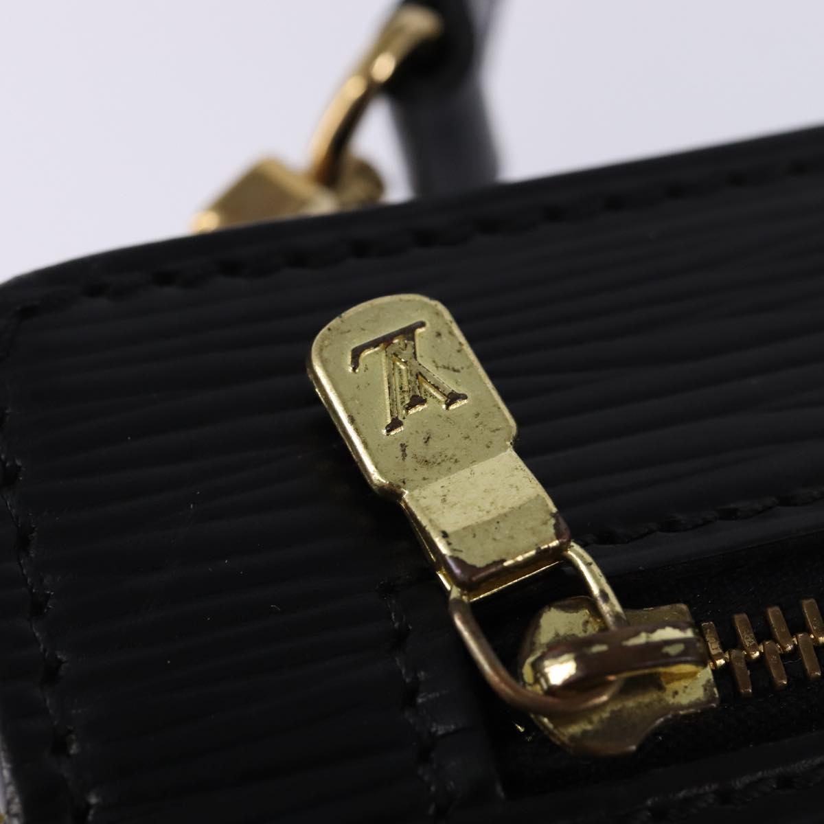 LOUIS VUITTON Epi Angian Shoulder Bag 2way Black M52112 LV Auth 143108