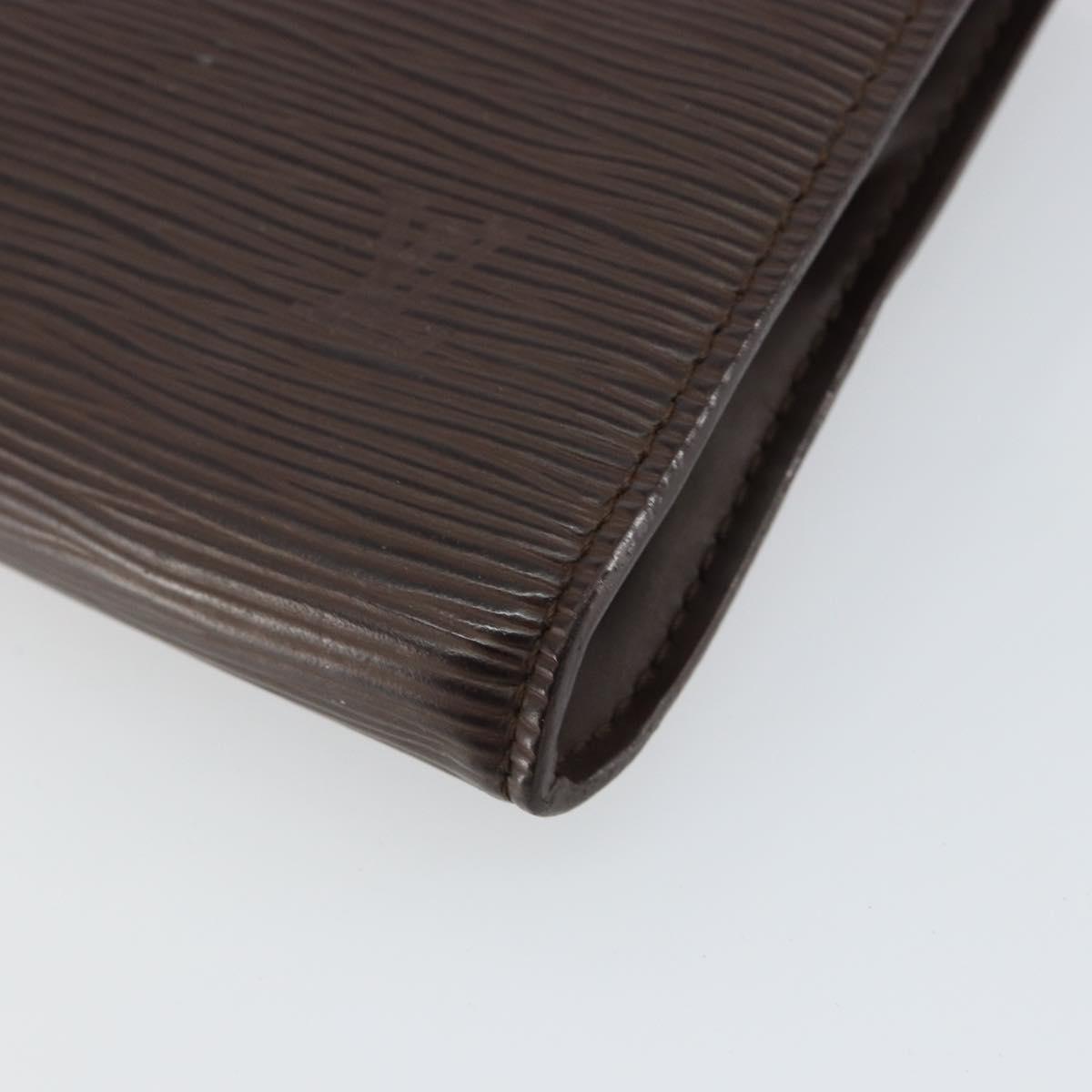LOUIS VUITTON Epi Pochette Accessoires Pouch Mocha M5294D LV Auth 143110
