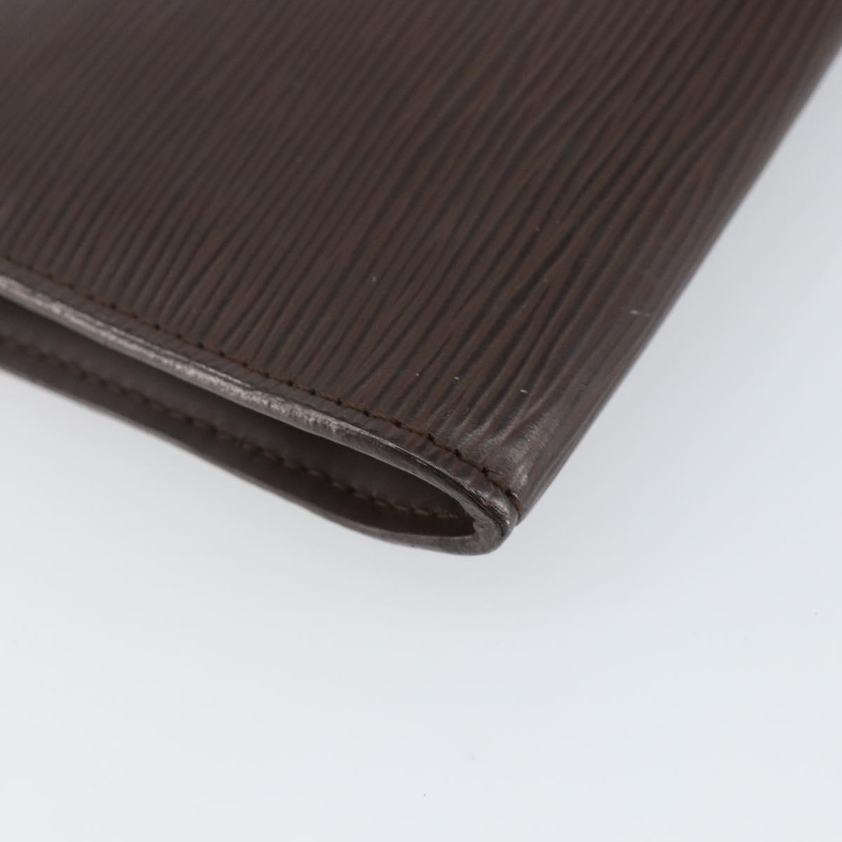 LOUIS VUITTON Epi Pochette Accessoires Pouch Mocha M5294D LV Auth 143110