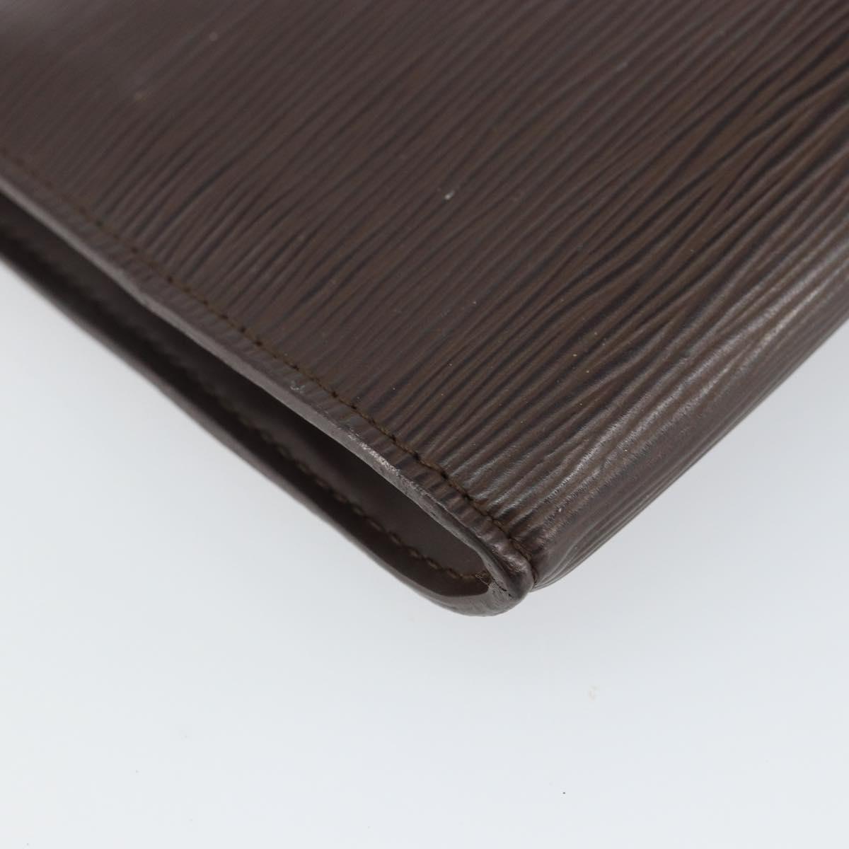 LOUIS VUITTON Epi Pochette Accessoires Pouch Mocha M5294D LV Auth 143110