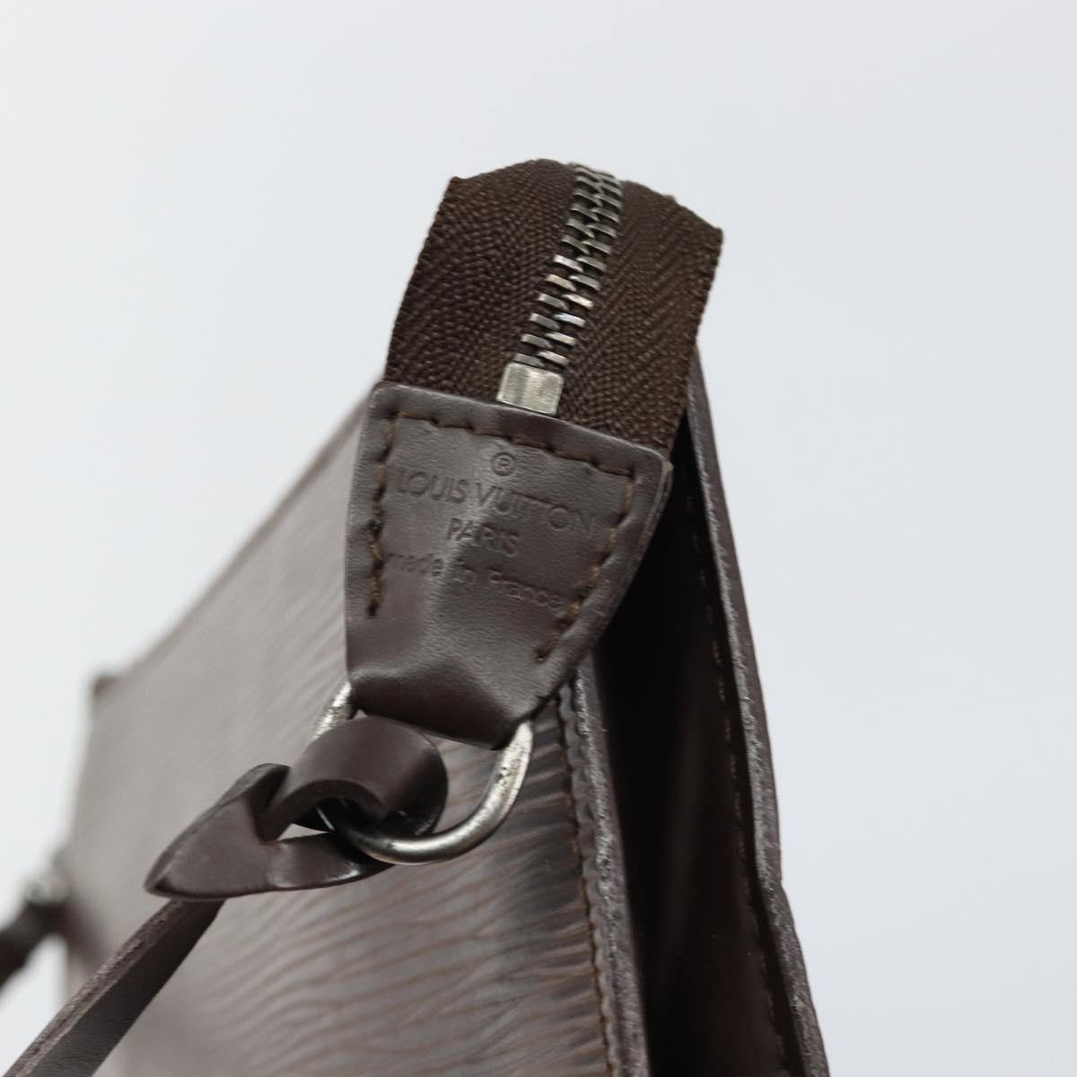 LOUIS VUITTON Epi Pochette Accessoires Pouch Mocha M5294D LV Auth 143110