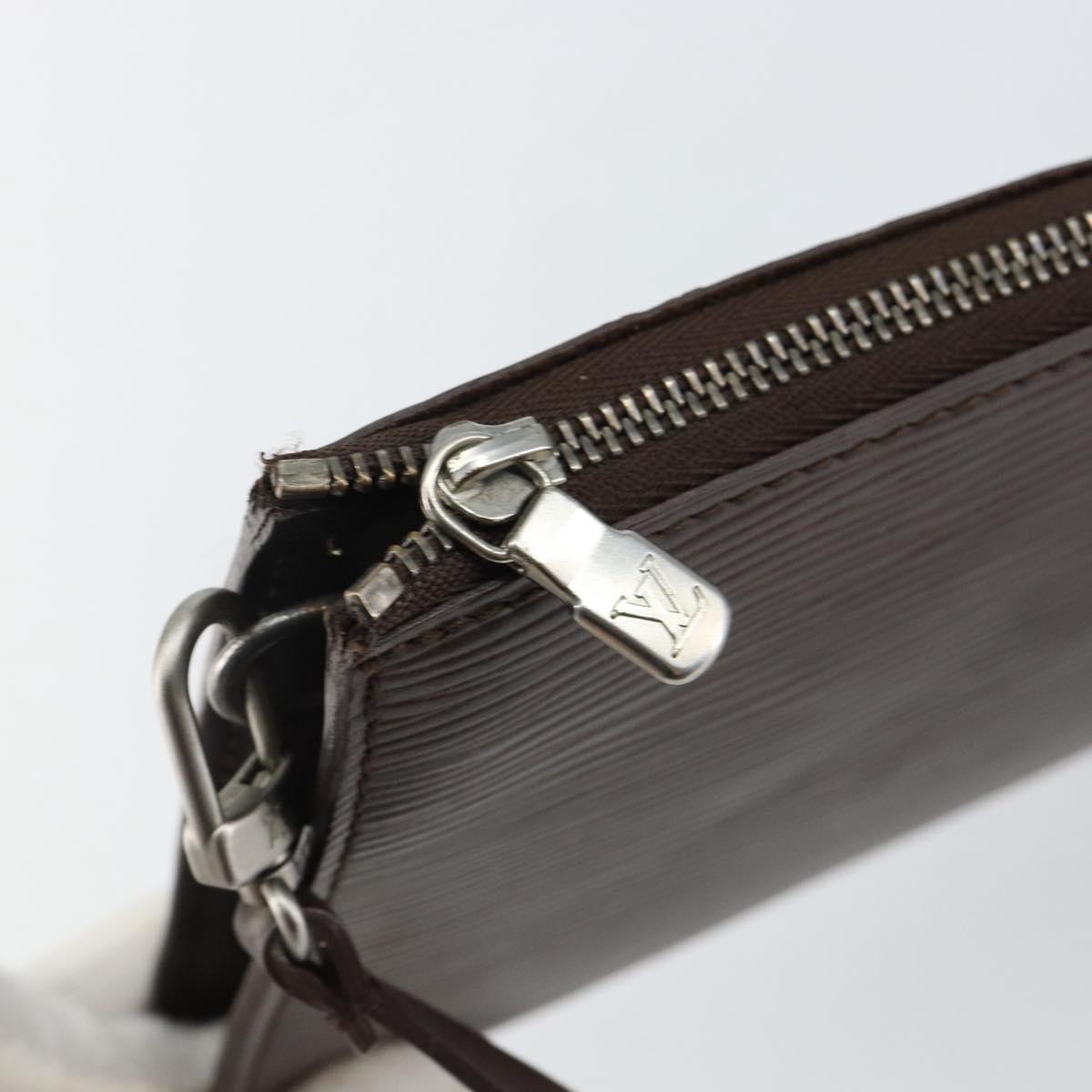 LOUIS VUITTON Epi Pochette Accessoires Pouch Mocha M5294D LV Auth 143110