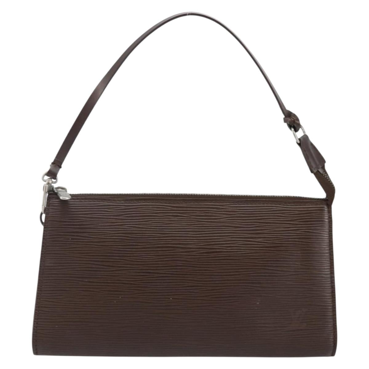 LOUIS VUITTON Epi Pochette Accessoires Pouch Mocha M5294D LV Auth 143110