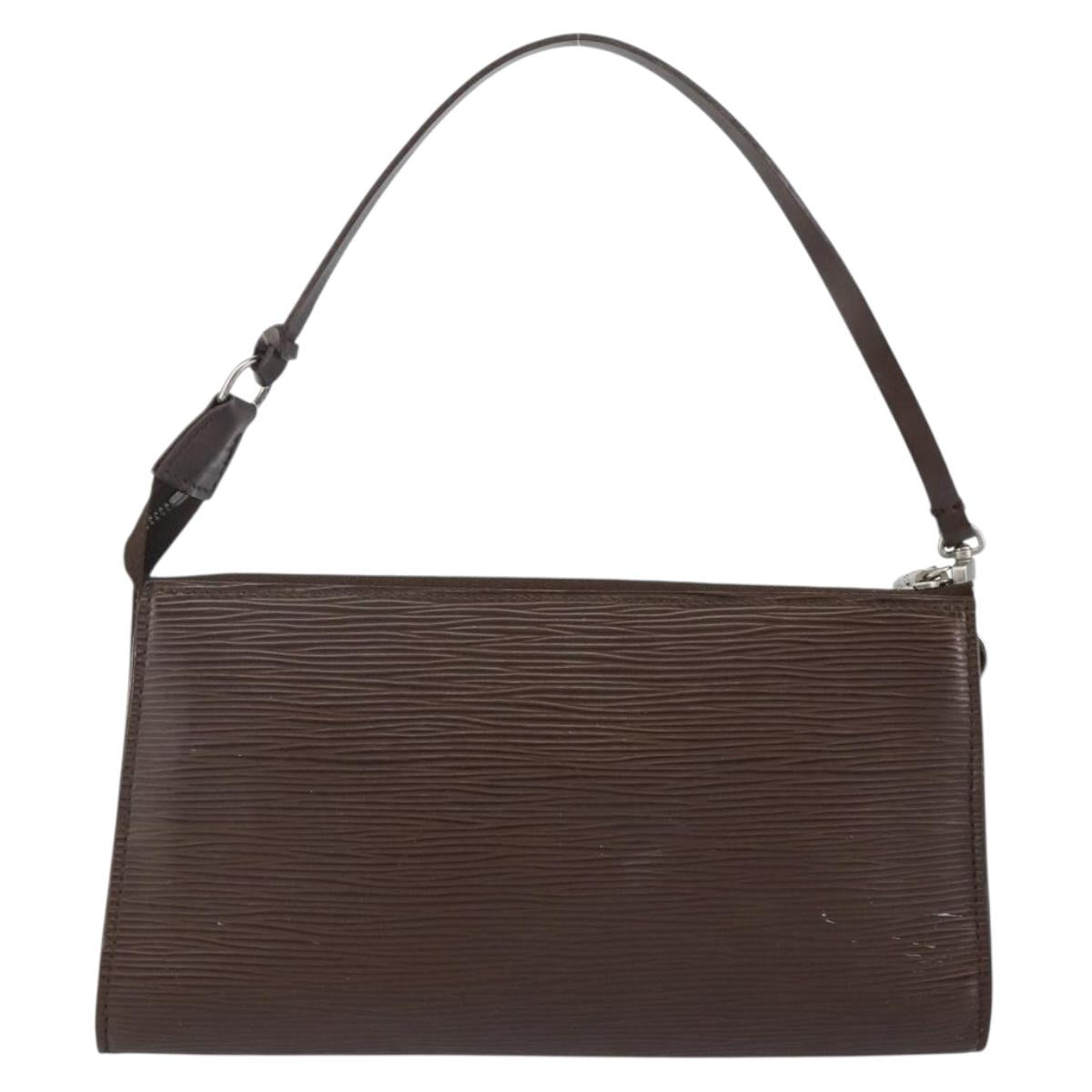 LOUIS VUITTON Epi Pochette Accessoires Pouch Mocha M5294D LV Auth 143110