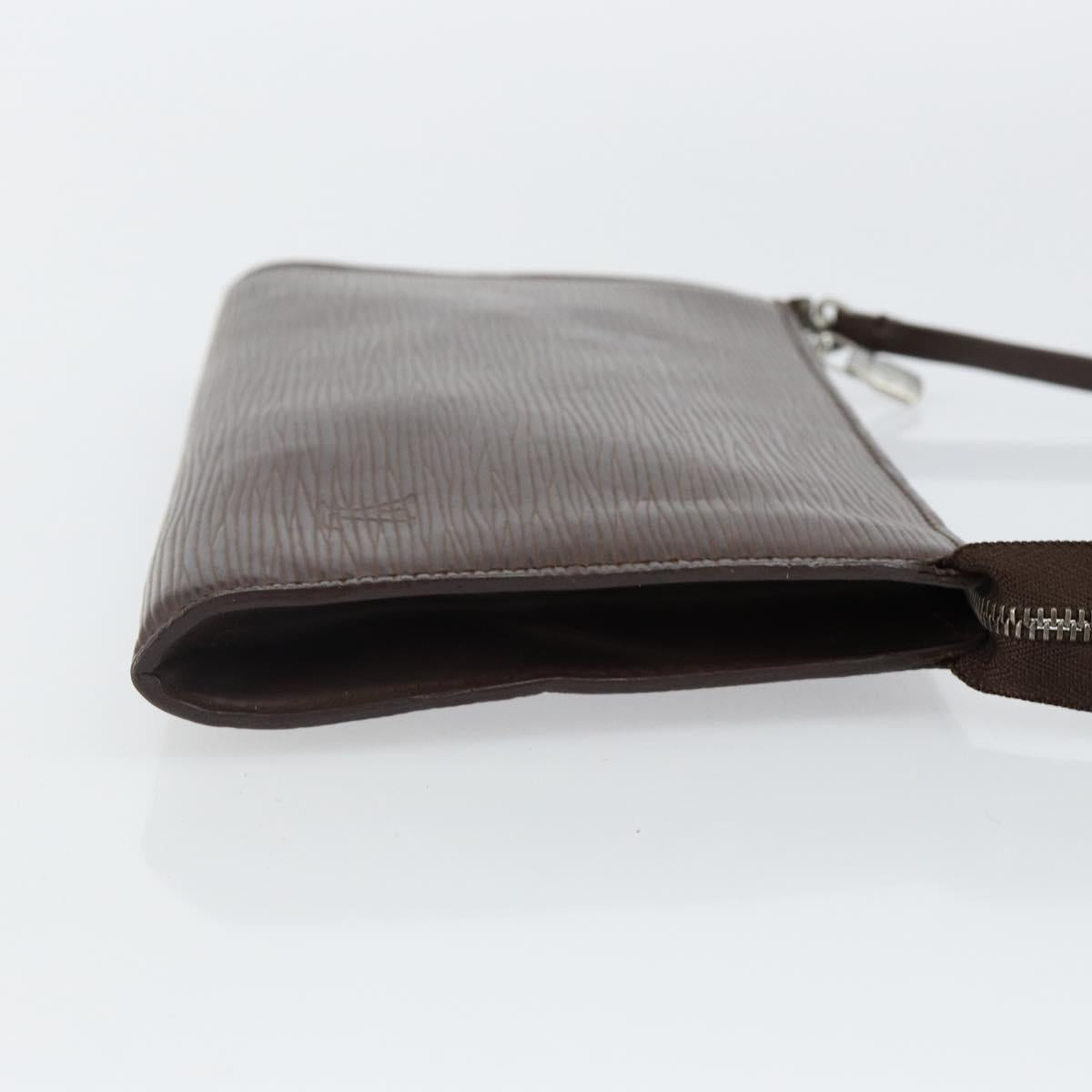 LOUIS VUITTON Epi Pochette Accessoires Pouch Mocha M5294D LV Auth 143110
