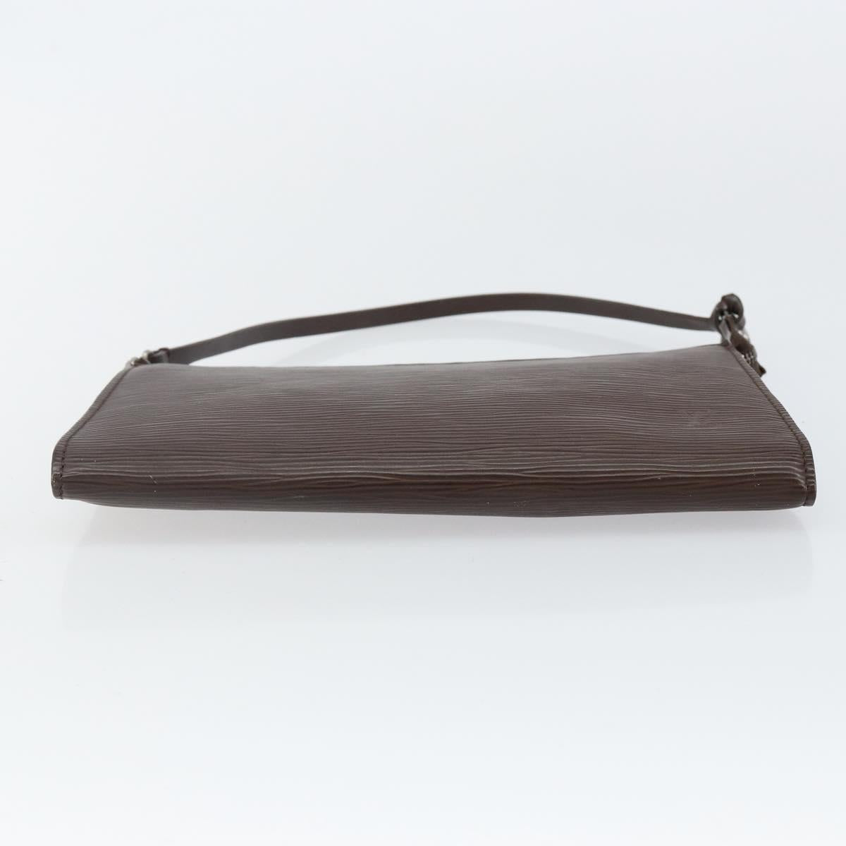 LOUIS VUITTON Epi Pochette Accessoires Pouch Mocha M5294D LV Auth 143110