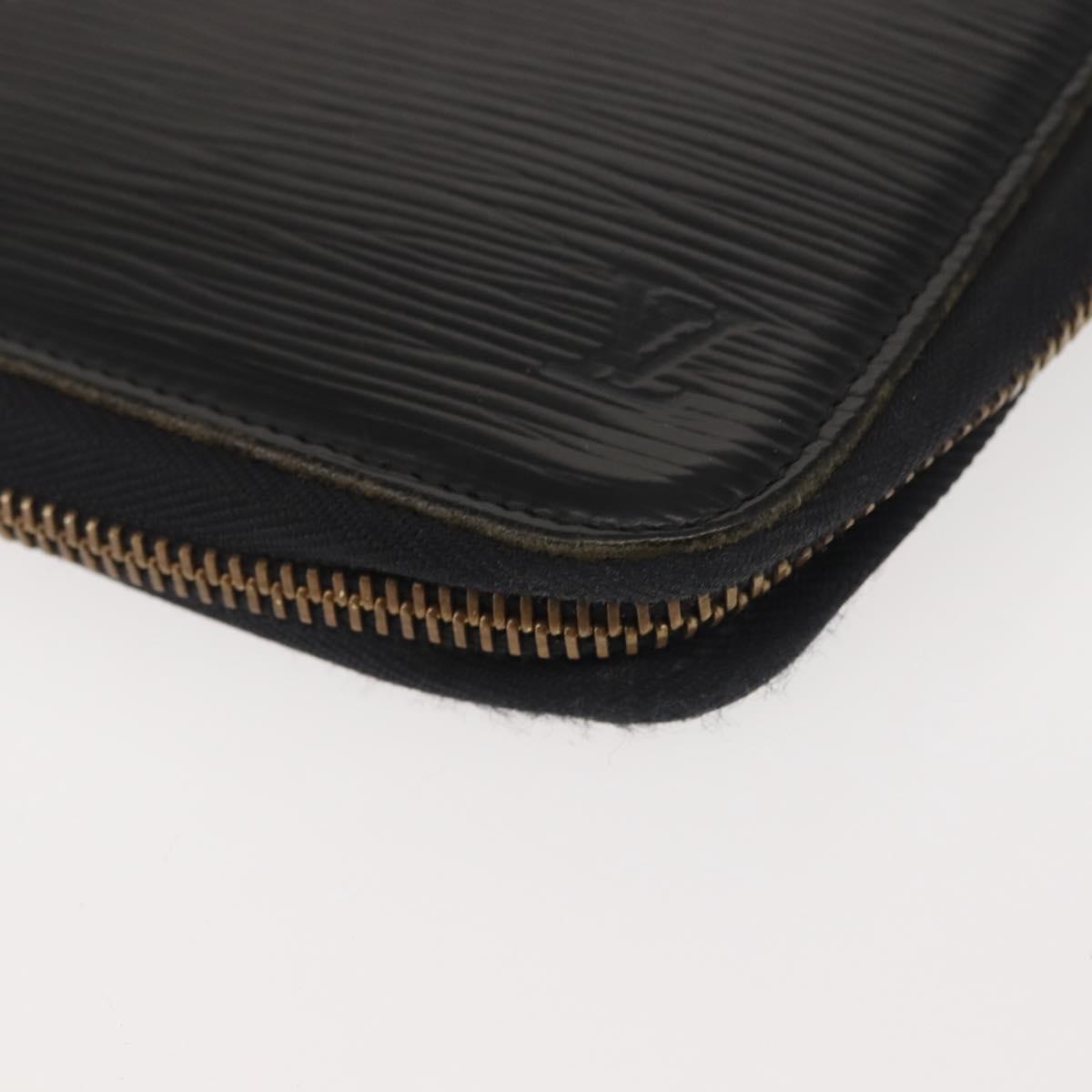 LOUIS VUITTON Epi Poche Escapade Travel Case Black LV Auth 143112