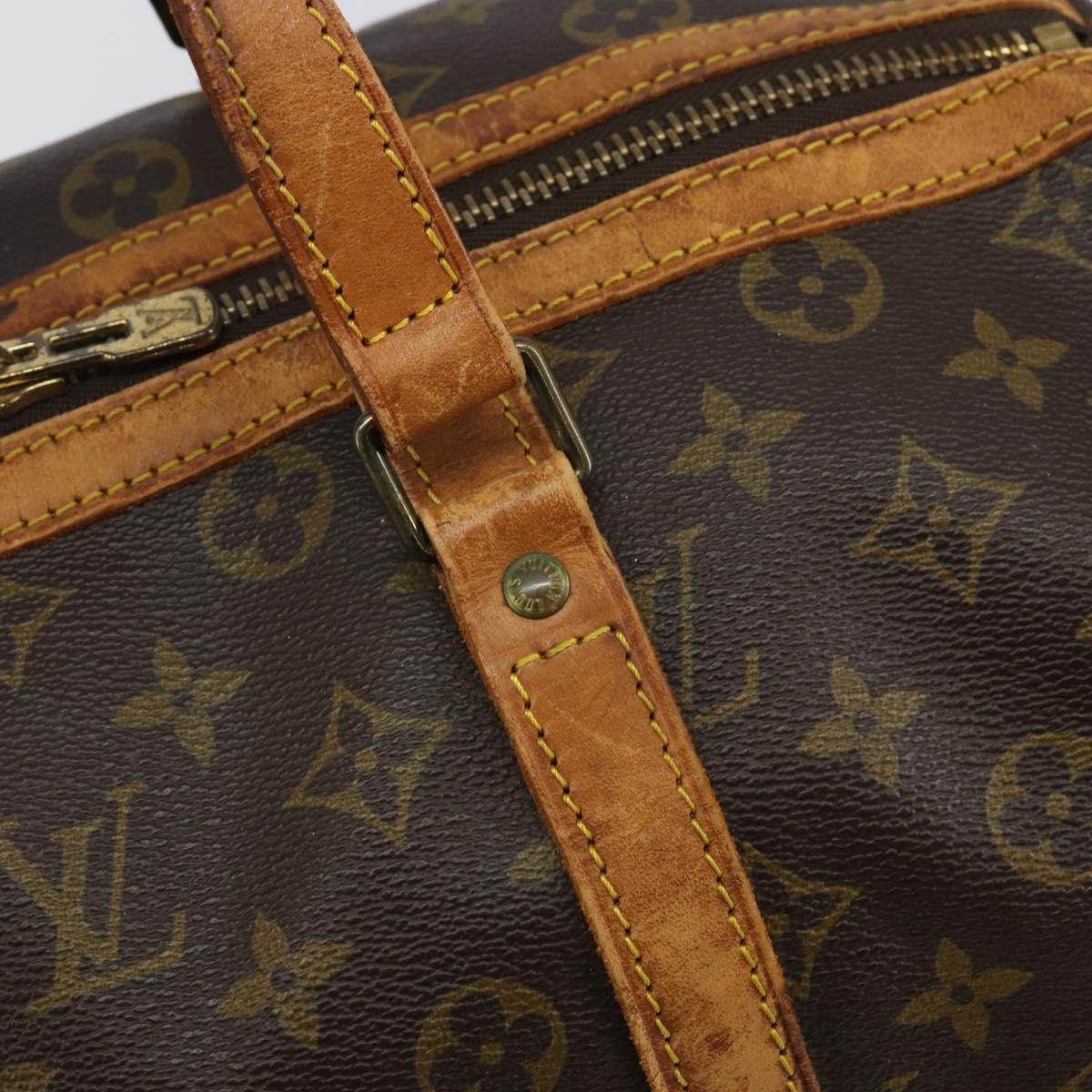 LOUIS VUITTON Monogram Sac Souple 35 Boston Bag M41626 LV Auth 143116