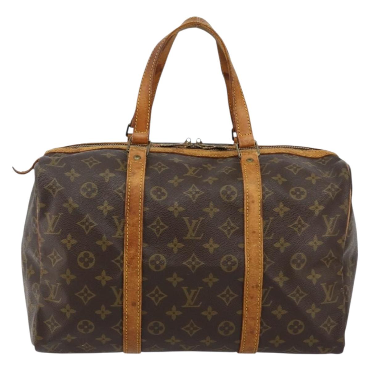 LOUIS VUITTON Monogram Sac Souple 35 Boston Bag M41626 LV Auth 143116