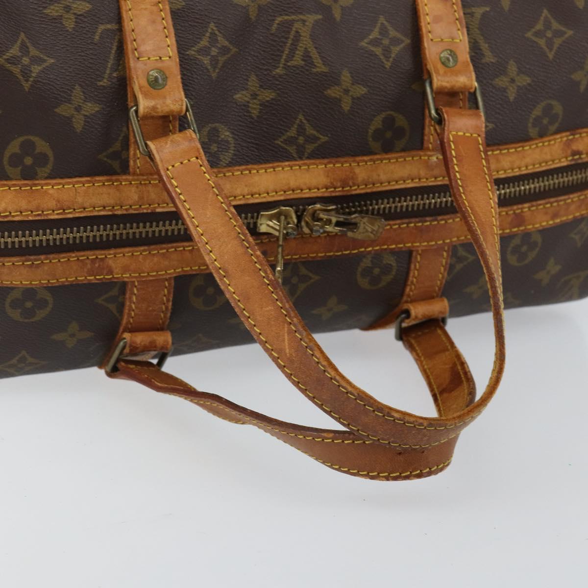 LOUIS VUITTON Monogram Sac Souple 35 Boston Bag M41626 LV Auth 143116