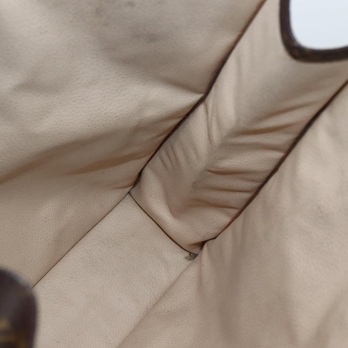 LOUIS VUITTON Monogram Sac Plat Hand Bag M51140 LV Auth 143117