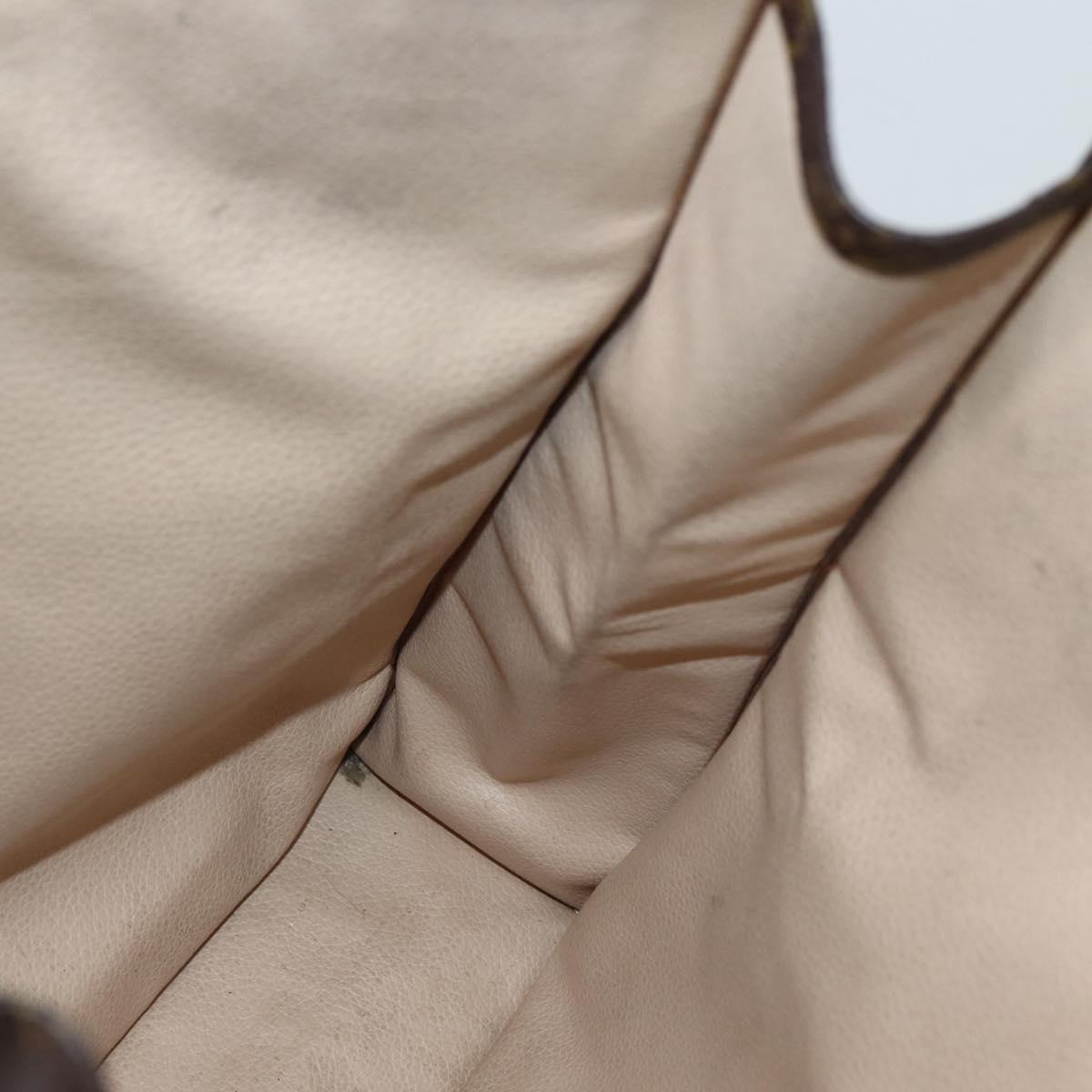 LOUIS VUITTON Monogram Sac Plat Hand Bag M51140 LV Auth 143117