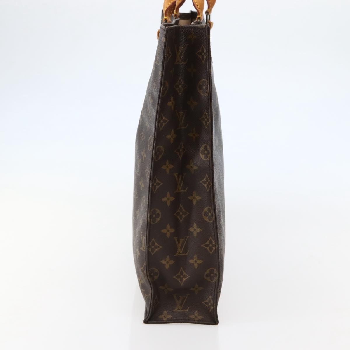 LOUIS VUITTON Monogram Sac Plat Hand Bag M51140 LV Auth 143117