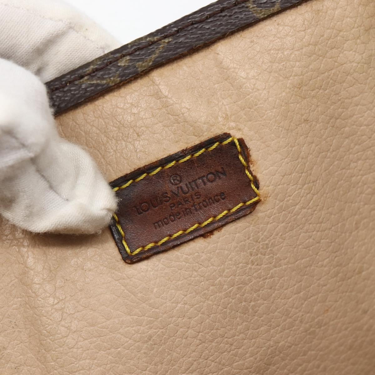 LOUIS VUITTON Monogram Sac Plat Hand Bag M51140 LV Auth 143118