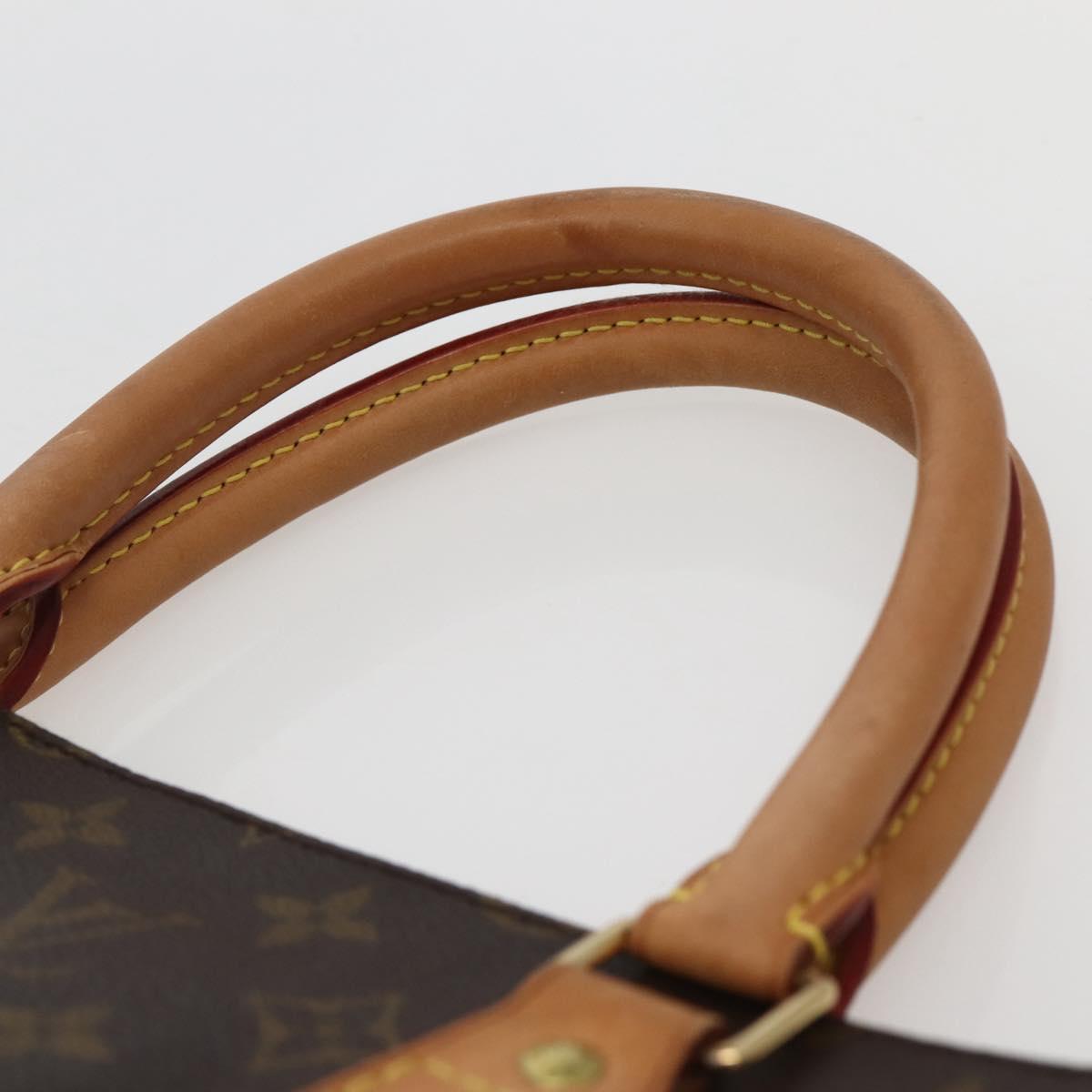 LOUIS VUITTON Monogram Sac Plat Hand Bag M51140 LV Auth 143118