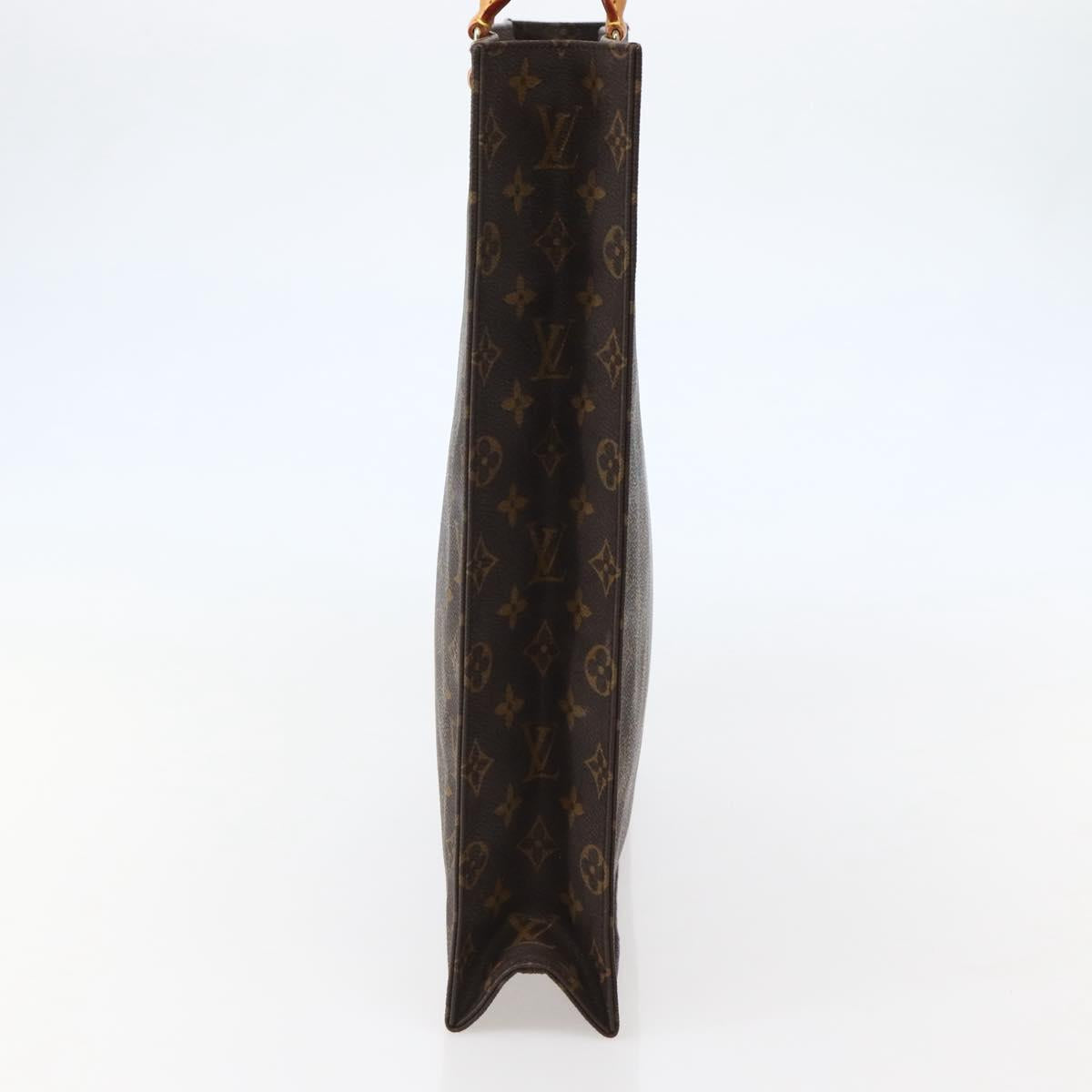 LOUIS VUITTON Monogram Sac Plat Hand Bag M51140 LV Auth 143119