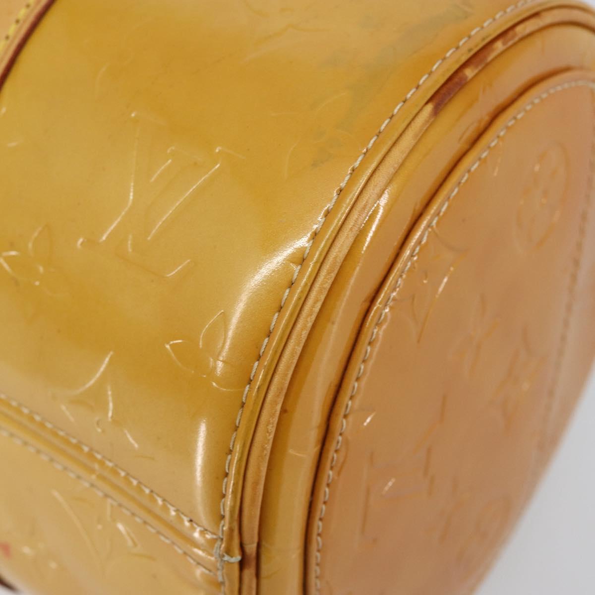 LOUIS VUITTON Monogram Vernis Bedford Hand Bag Beige M91006 LV Auth 143120