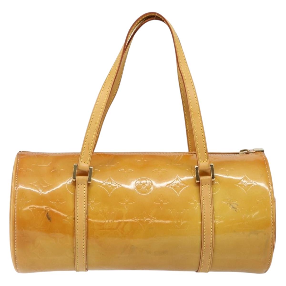 LOUIS VUITTON Monogram Vernis Bedford Hand Bag Beige M91006 LV Auth 143120