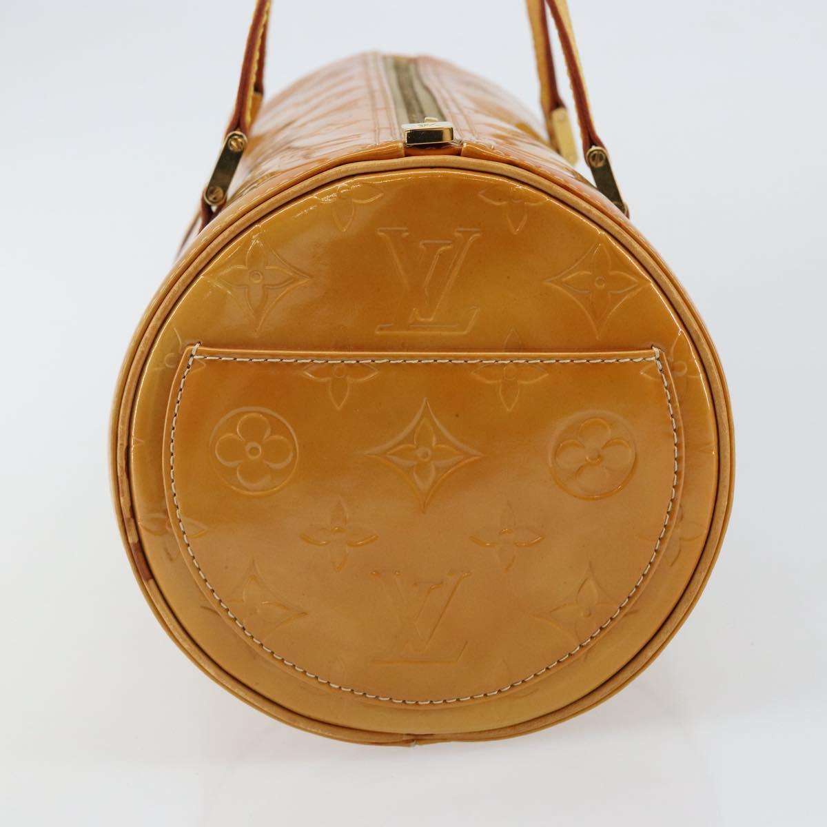 LOUIS VUITTON Monogram Vernis Bedford Hand Bag Beige M91006 LV Auth 143120