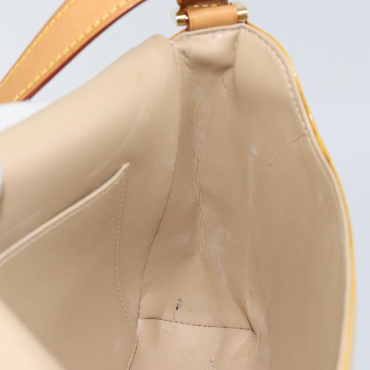 LOUIS VUITTON Monogram Vernis Thompson Street Bag Beige M91301 LV Auth 143121