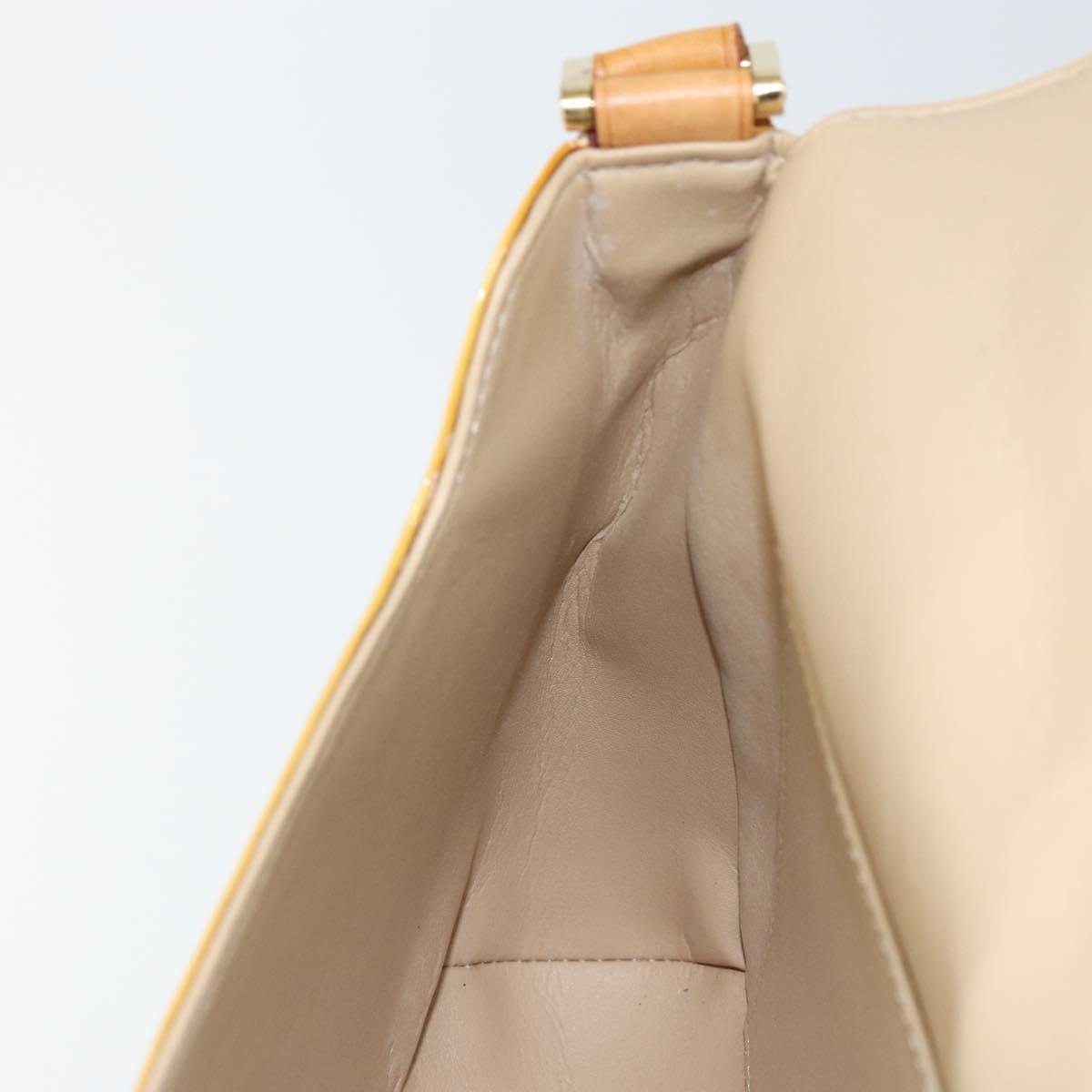 LOUIS VUITTON Monogram Vernis Thompson Street Bag Beige M91301 LV Auth 143121